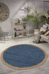 Cotton Kc 125 Mavi Modern El Dokuma Halı