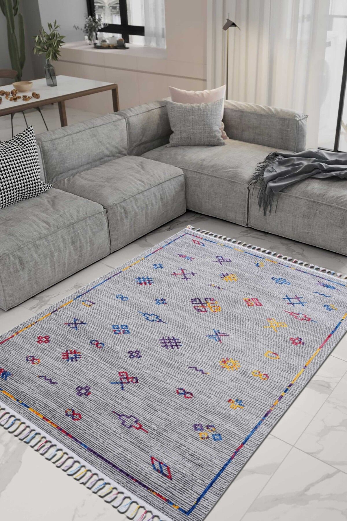 Enti Rainbow 2503 Modern Makine Halısı