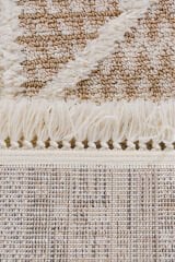 Step 2201 Krem Etnik Desenli Salon Halısı Kesme Halı