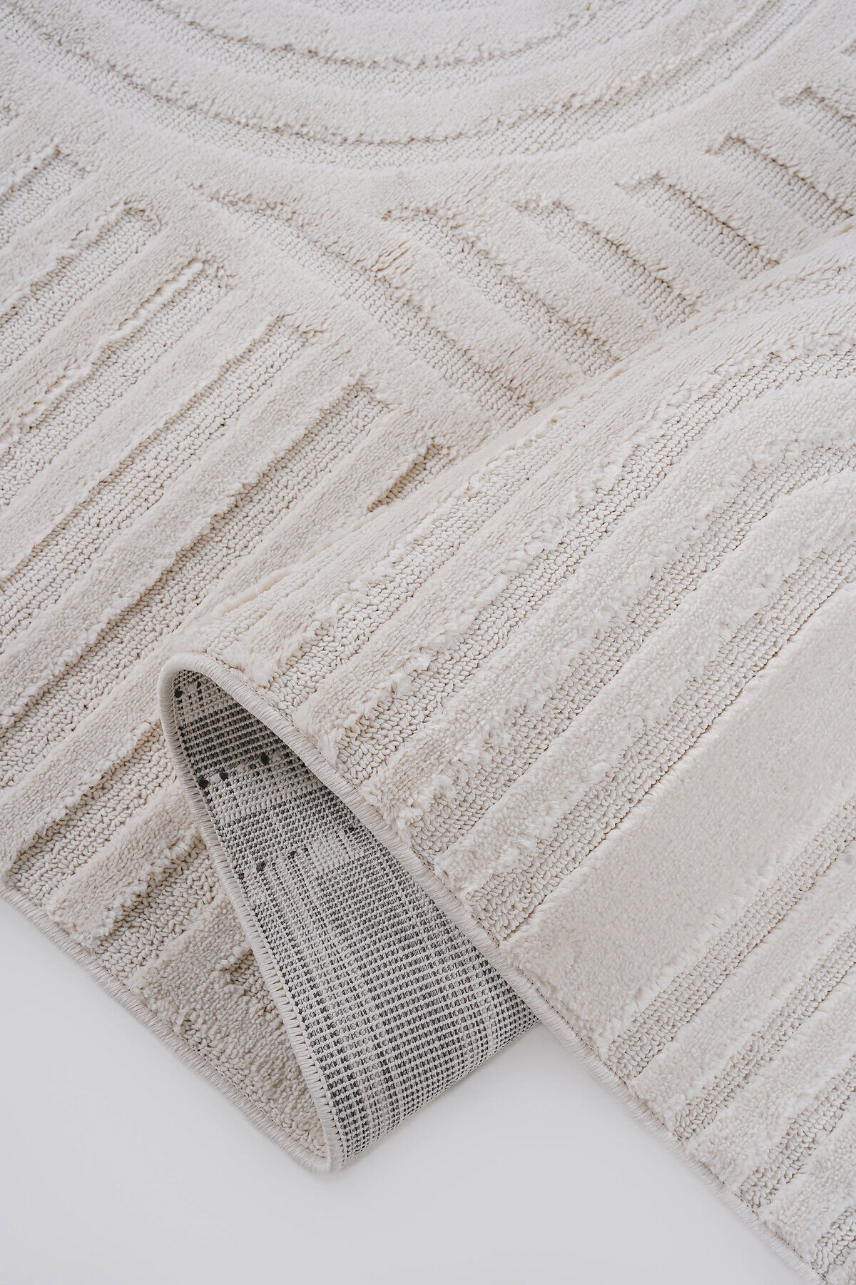 Step 2213 Krem Modern Salon Halısı Kesme Halı