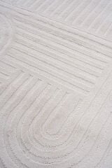 Step 2213 Krem Modern Salon Halısı Kesme Halı