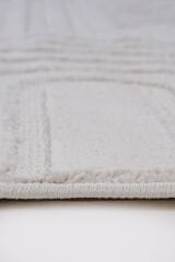 Step 2213 Krem Modern Salon Halısı Kesme Halı