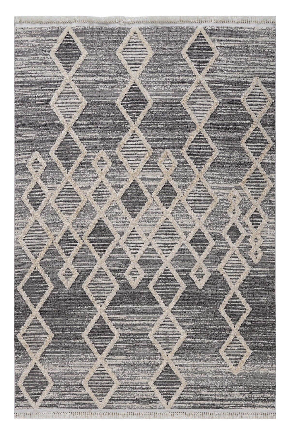 Step 2206 Gri İskandinav Salon Halısı Kesme Halı