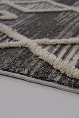 Step 2206 Gri İskandinav Salon Halısı Kesme Halı