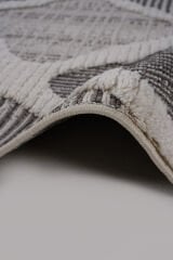 Step 2202 Gri Modern Salon ve Mutfak Halısı Kesme Halı