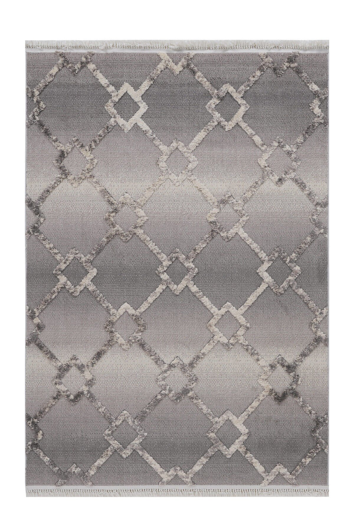 Step 2203 Gri İskandinav Salon Halısı Kesme Halı