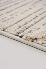 Step 2204 Gri Halı Bohem Salon Halısı Kesme Halı