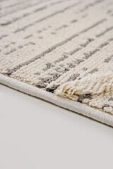 Step 2204 Gri Halı Bohem Salon Halısı Kesme Halı