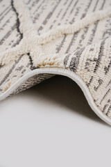 Step 2204 Gri Halı Bohem Salon Halısı Kesme Halı