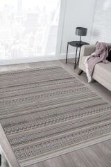 Step 2207 Gri İskandinav Salon Halısı Kesme Halı