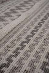 Step 2207 Gri İskandinav Salon Halısı Kesme Halı