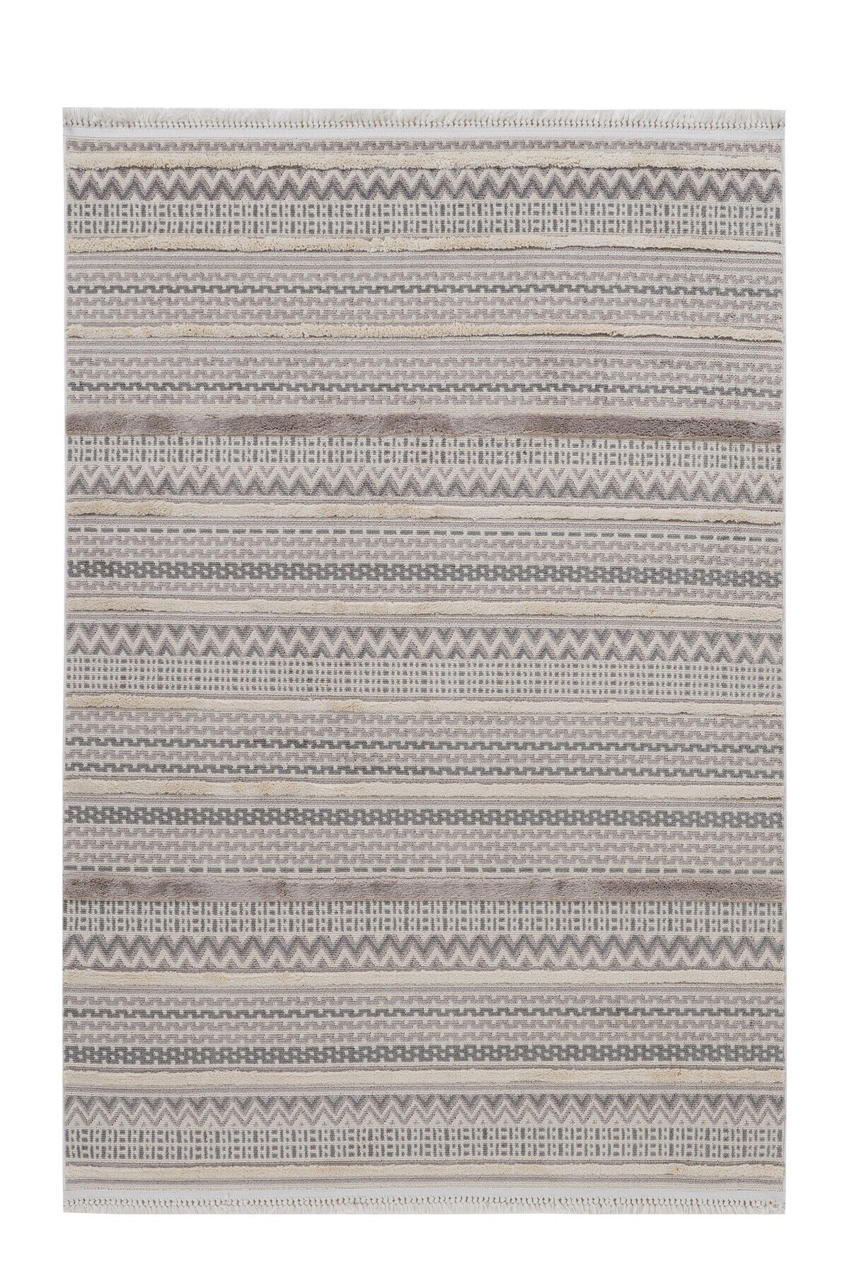 Step 2207 Gri İskandinav Salon Halısı Kesme Halı