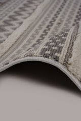 Step 2207 Gri İskandinav Salon Halısı Kesme Halı