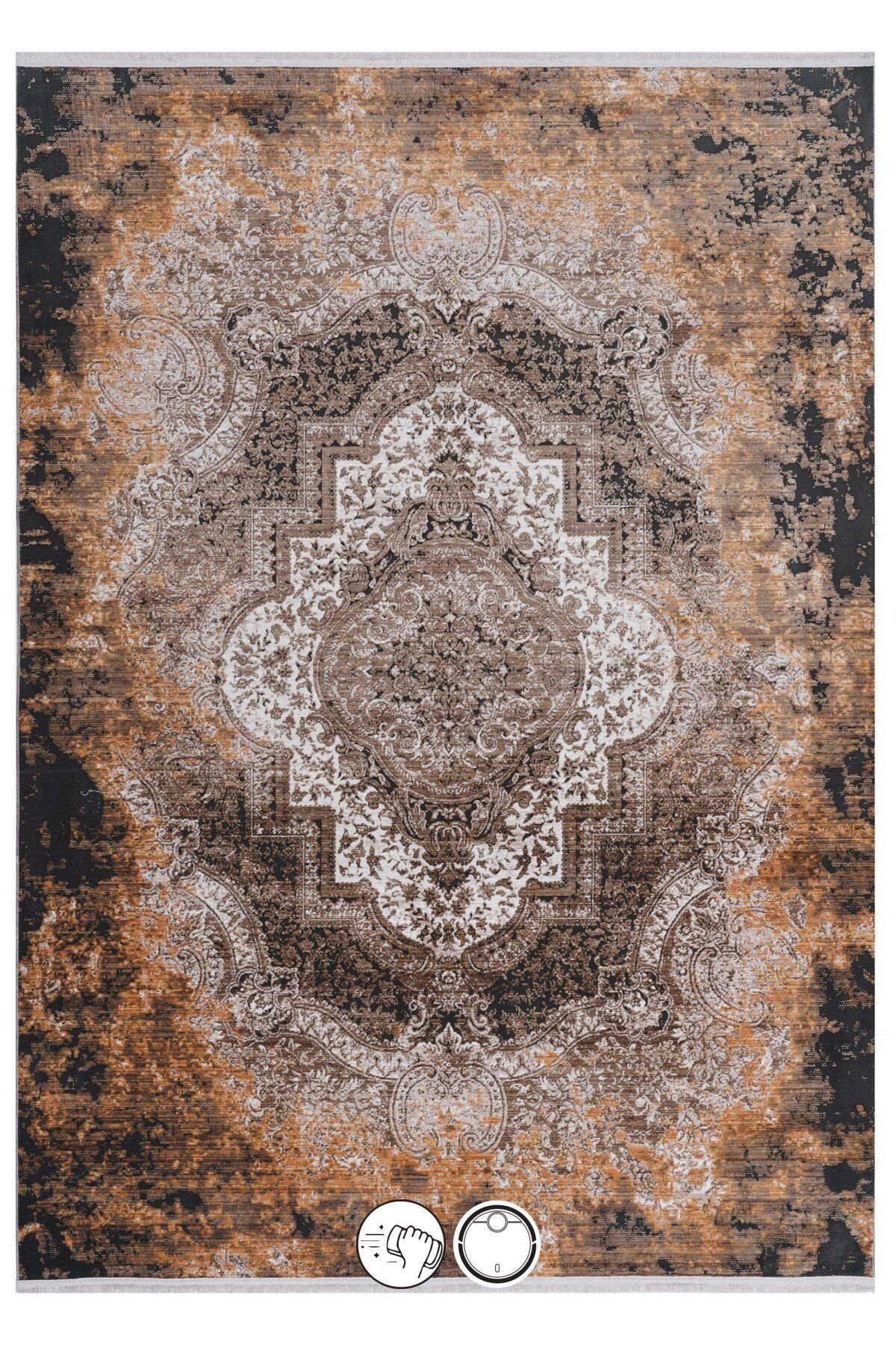 Pierre Cardin Orient Ro03C Eskitme Makine Halısı