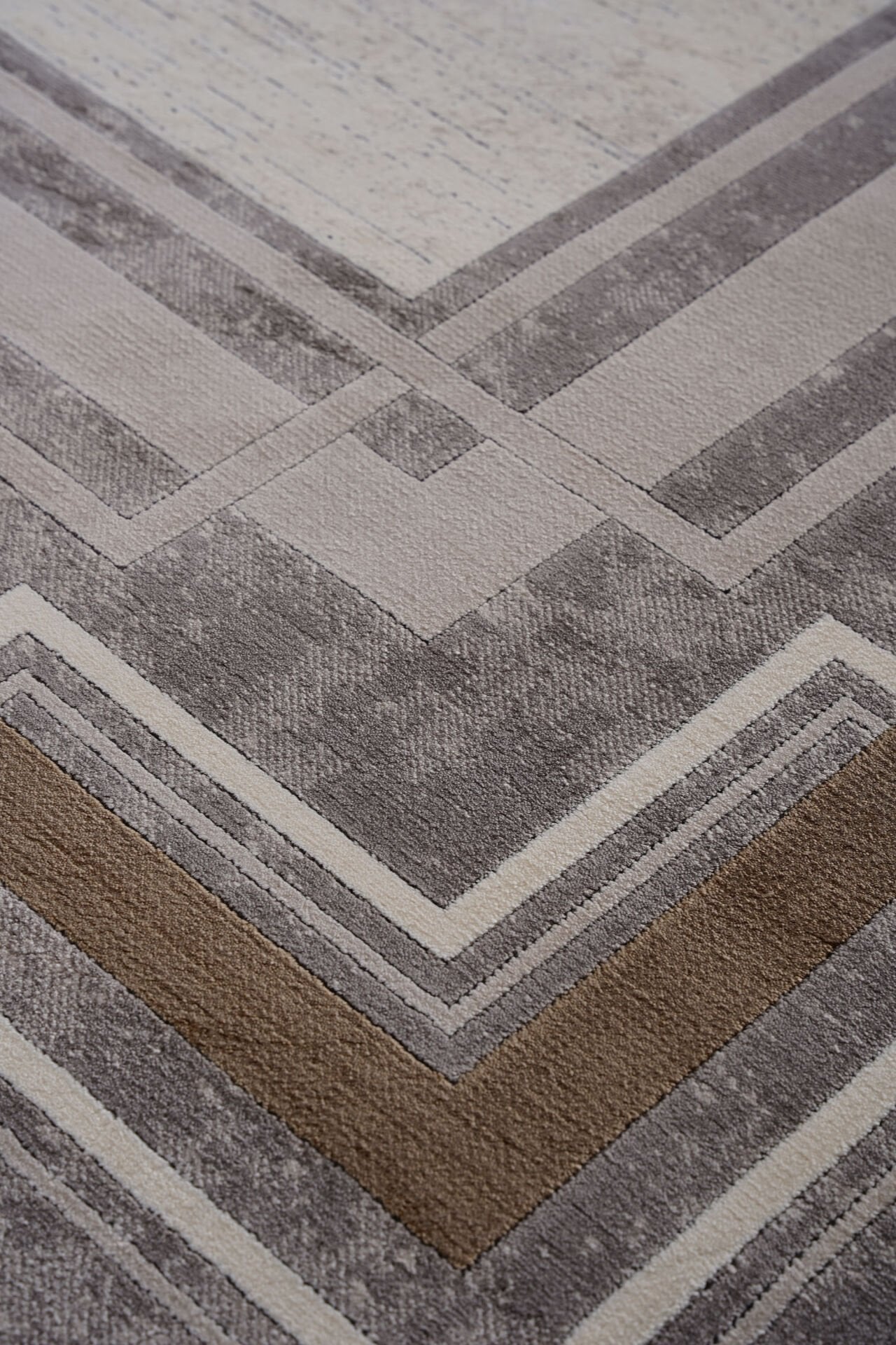 Naar Riva 9348 Bambu Halı Krem / Gri - 200x300